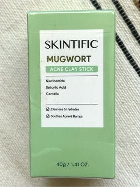 NEW Sealed Skintific Mugwort Acne Clay Stick 40g | Niacinamide Salicylic Acid